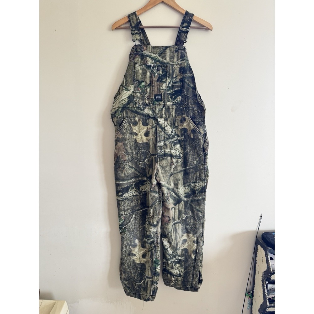 Insulated Mossy Oak Camo Bibs Outdoors Hunting Youth Warm Farm Chores Country